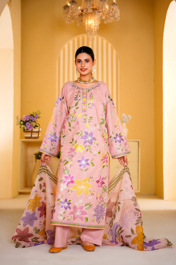 NOOR E BAHAR EMBROIDERED 3 PC