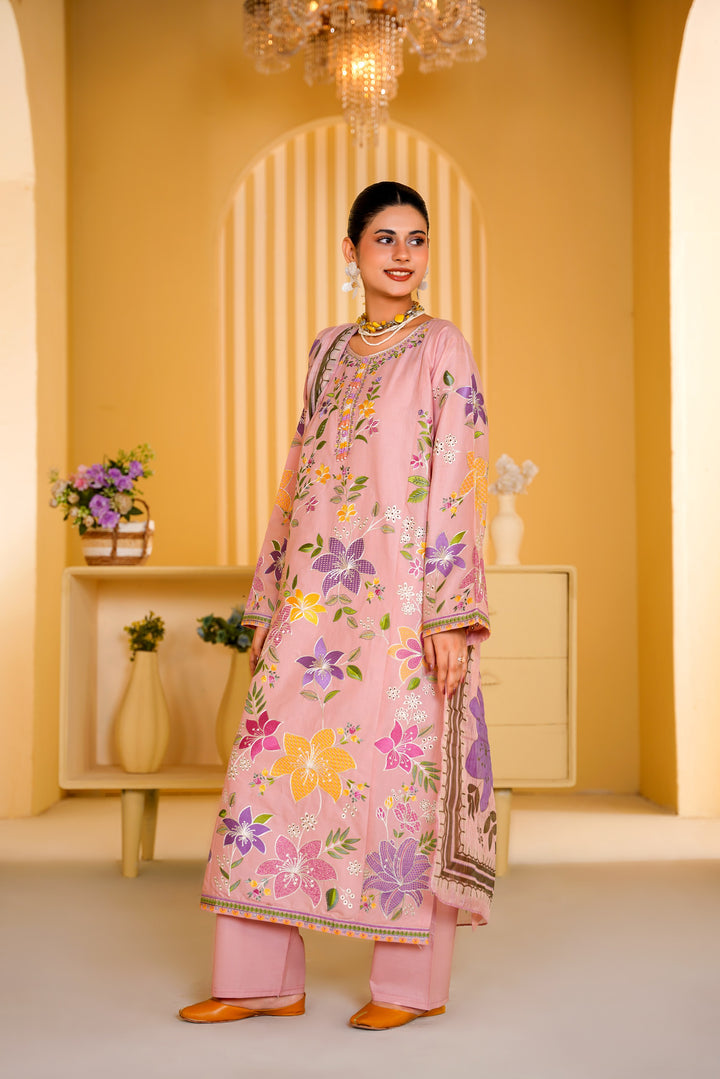NOOR E BAHAR EMBROIDERED 3 PC