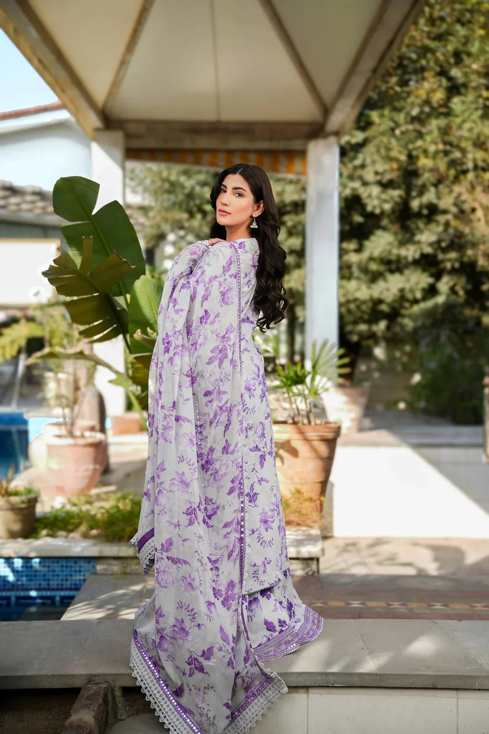 Floral Embroidered 3Pc