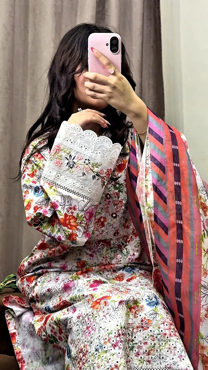 RAINBOW EMBROIDERED 3 PC